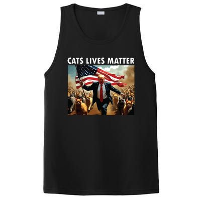 Funny Cat Lives Matter Pres Election 2024 Cats Dogs Pets PosiCharge Competitor Tank