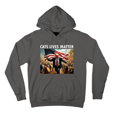 Funny Cat Lives Matter Pres Election 2024 Cats Dogs Pets Hoodie