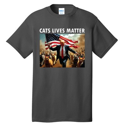 Funny Cat Lives Matter Pres Election 2024 Cats Dogs Pets Tall T-Shirt