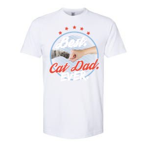 Funny Cat Lover Gift Best Cat Dad Ever Gift Softstyle CVC T-Shirt