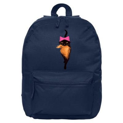 Funny Cat Ladies And Cat Guy 16 in Basic Backpack