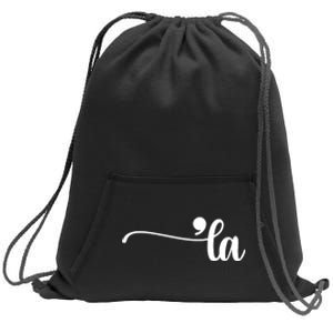 Funny Comma La Punctuation La Election 2024 Sweatshirt Cinch Pack Bag