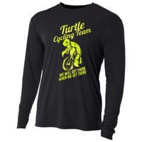 Funny Cycling Lover Cycle Design Bike Tour Bicycle Turtle Cooling Performance Long Sleeve Crew