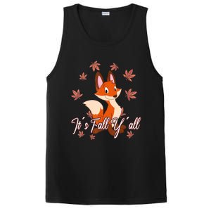 Funny Cute Love Fox Thanksgiving Happy Fall Yall Autumn Fall Yâ´All PosiCharge Competitor Tank