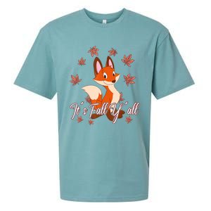 Funny Cute Love Fox Thanksgiving Happy Fall Yall Autumn Fall Yâ´All Sueded Cloud Jersey T-Shirt