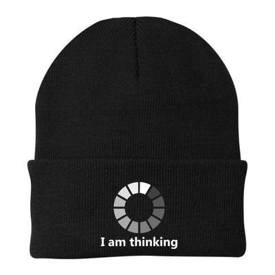 Funny Computer Loading I Am Thinking Gift Knit Cap Winter Beanie