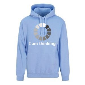 Funny Computer Loading I Am Thinking Gift Unisex Surf Hoodie