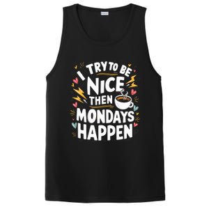 Funny Coffee LoverS Monday Hater PosiCharge Competitor Tank