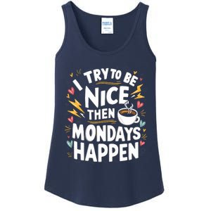 Funny Coffee LoverS Monday Hater Ladies Essential Tank