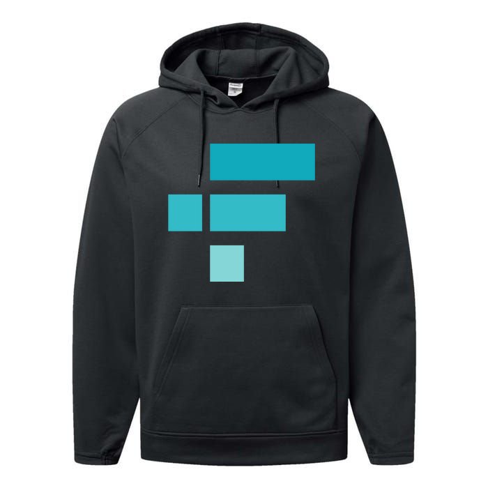 FTX Classic Logo Crypto Cryptocurrency FTT Coin Performance Fleece Hoodie