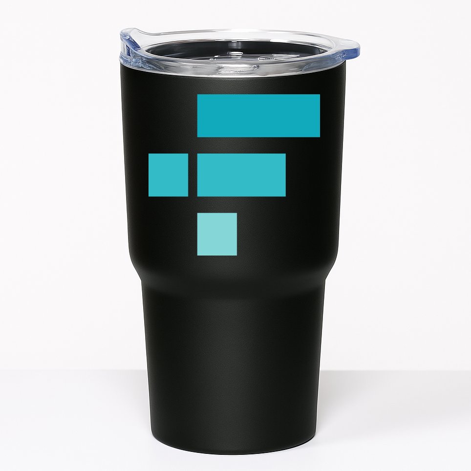 FTX Classic Logo Crypto Cryptocurrency FTT Coin Tumbler