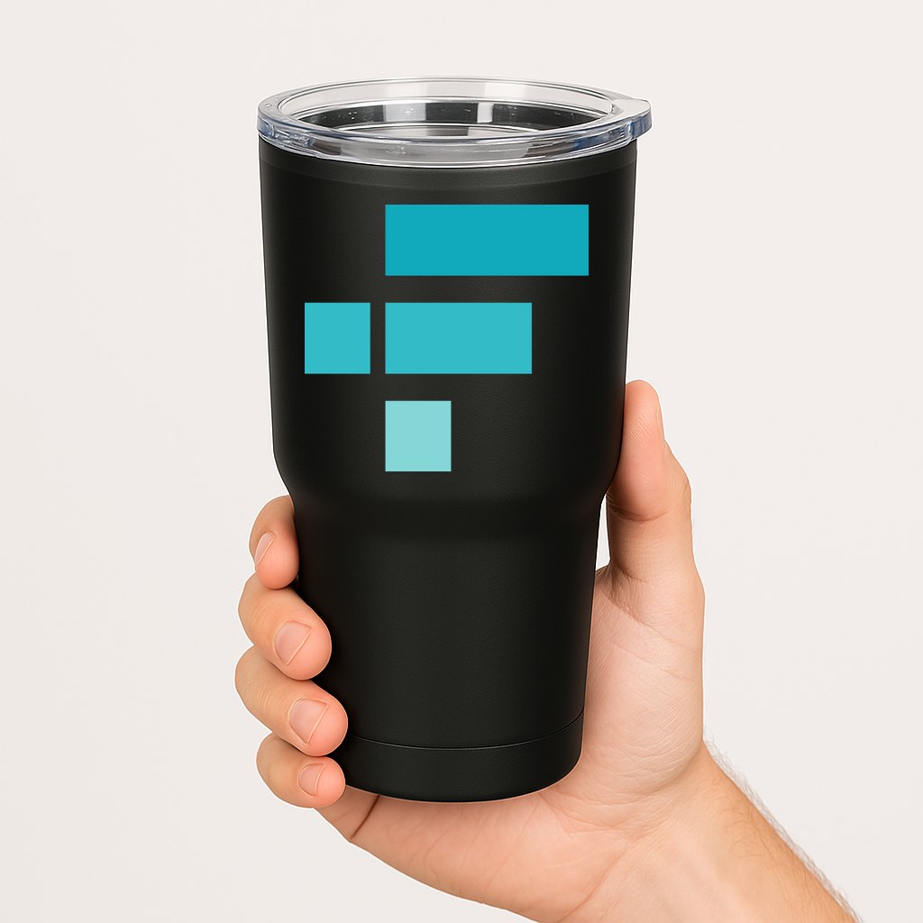 FTX Classic Logo Crypto Cryptocurrency FTT Coin Tumbler