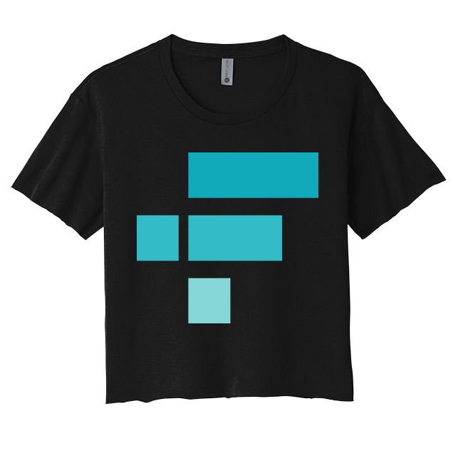 FTX Classic Logo Crypto Cryptocurrency FTT Coin Crop Top