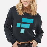 FTX Classic Logo Crypto Cryptocurrency FTT Coin Cropped Pullover Crew