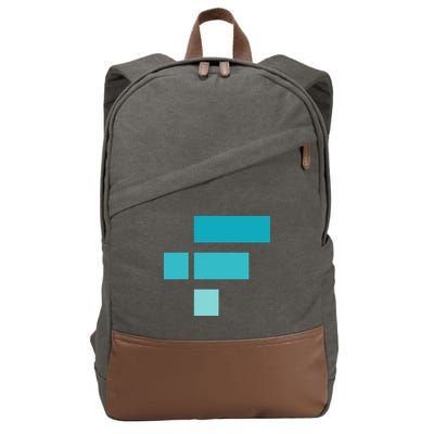 FTX Classic Logo Crypto Cryptocurrency FTT Coin Cotton Canvas Backpack