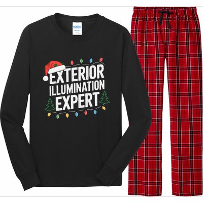 Funny Christmas Lights Exterior Illumination Expert Long Sleeve Pajama Set