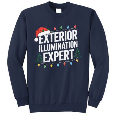 Funny Christmas Lights Exterior Illumination Expert Sweatshirt