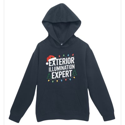 Funny Christmas Lights Exterior Illumination Expert Urban Pullover Hoodie