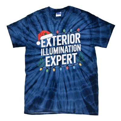 Funny Christmas Lights Exterior Illumination Expert Tie-Dye T-Shirt