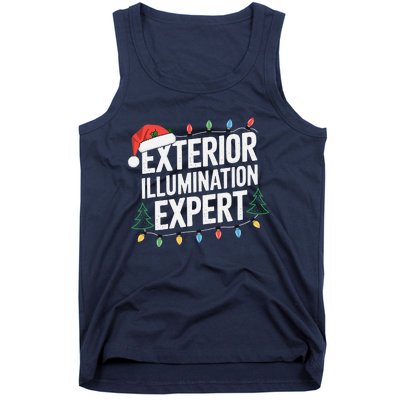 Funny Christmas Lights Exterior Illumination Expert Tank Top