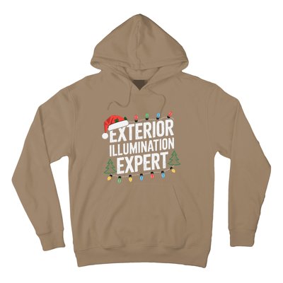 Funny Christmas Lights Exterior Illumination Expert Hoodie