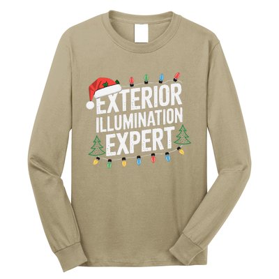 Funny Christmas Lights Exterior Illumination Expert Long Sleeve Shirt