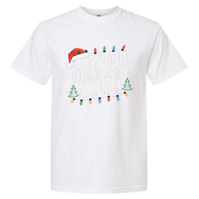 Funny Christmas Lights Exterior Illumination Expert Garment-Dyed Heavyweight T-Shirt