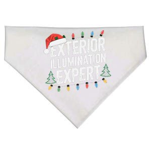 Funny Christmas Lights Exterior Illumination Expert USA-Made Doggie Bandana