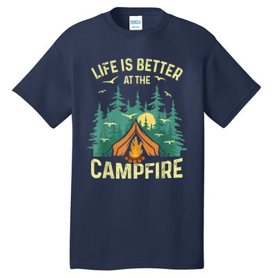 Funny Camping Lover Design For Men Women Camping Vacationist Tall T-Shirt