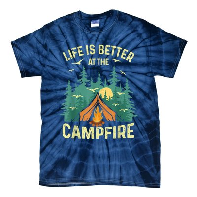 Funny Camping Lover Design For Men Women Camping Vacationist Tie-Dye T-Shirt