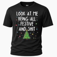 Funny Christmas Look At Me Being All Festive And Shit Performance Shirt