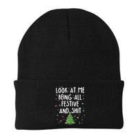 Funny Christmas Look At Me Being All Festive And Shit Beanie
