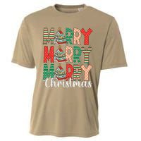 Funny Christmas Librarian Books Xmas Tree Love Reading Books Cooling Performance Crew T-Shirt