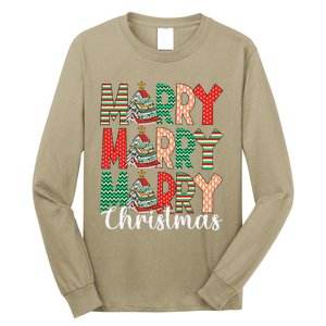 Funny Christmas Librarian Books Xmas Tree Love Reading Books Long Sleeve Shirt