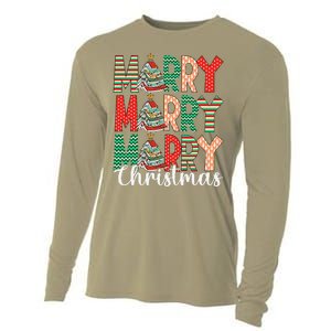 Funny Christmas Librarian Books Xmas Tree Love Reading Books Cooling Performance Long Sleeve Crew