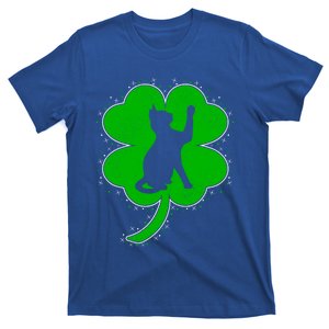 Funny Cat Lover Irish Shamrock Cat St Patrick's Day Gift T-Shirt