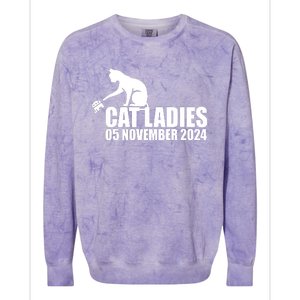 Funny Cat Ladies Colorblast Crewneck Sweatshirt