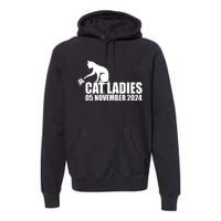 Funny Cat Ladies Premium Hoodie