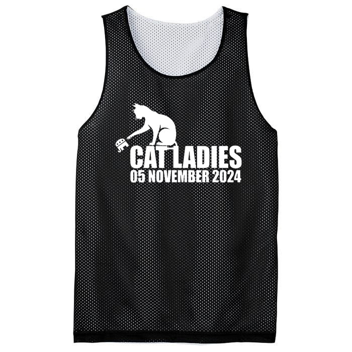 Funny Cat Ladies Mesh Reversible Basketball Jersey Tank