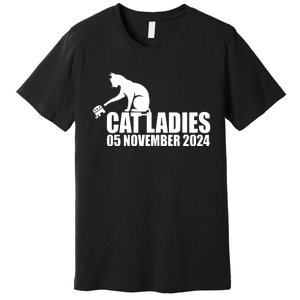 Funny Cat Ladies Premium T-Shirt