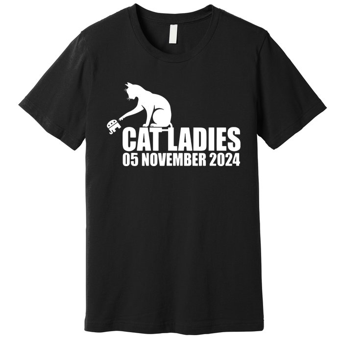 Funny Cat Ladies Premium T-Shirt