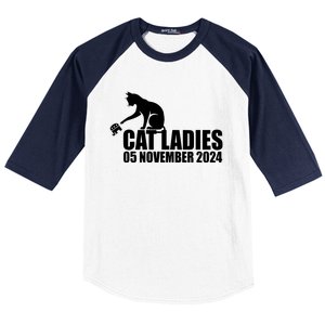 Funny Cat Ladies Baseball Sleeve Shirt