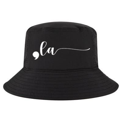 Funny Comma La Kamala Harris Punctuation La Election Vote Cool Comfort Performance Bucket Hat