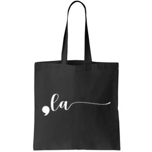 Funny Comma La Kamala Harris Punctuation La Election Vote Tote Bag