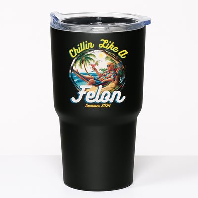 Funny Chillin Like A Felon Summer 2024 Trump Supporter Tumbler