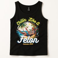 Funny Chillin Like A Felon Summer 2024 Trump Supporter Tank Top