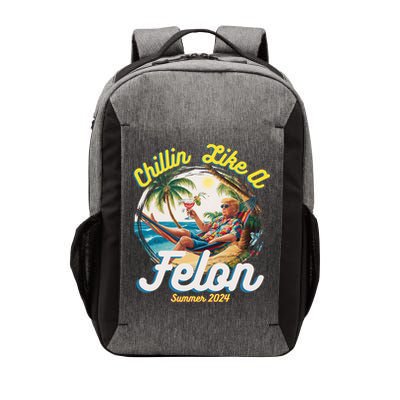 Funny Chillin Like A Felon Summer 2024 Trump Supporter Vector Backpack