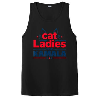 Funny Cat Ladies For Kamal Harris Cat Lettering Positive Gift PosiCharge Competitor Tank