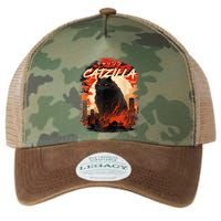 Funny Cat Lover Catzilla Cat Humor Cat Legacy Tie Dye Trucker Hat