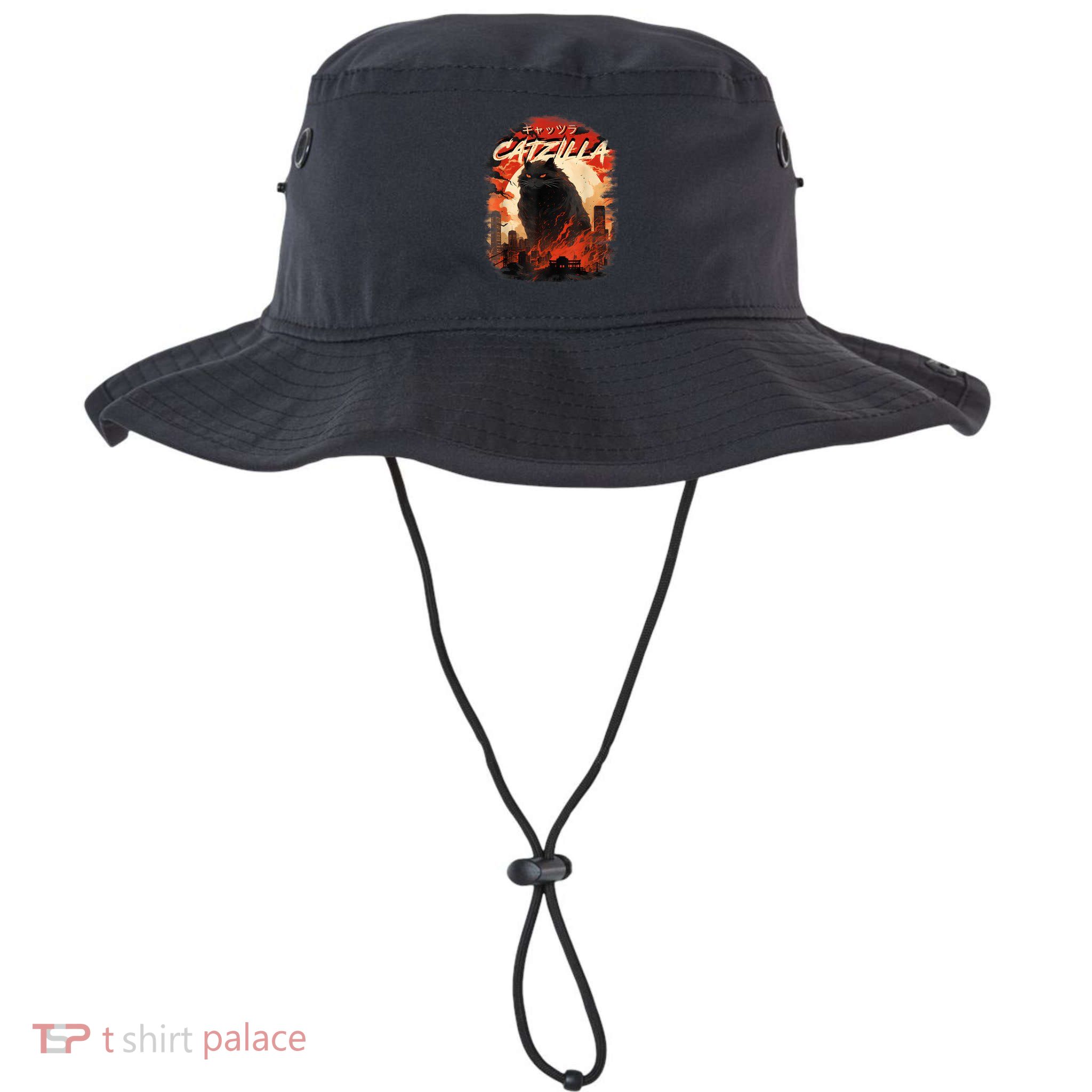 Funny Cat Lover Catzilla Cat Humor Cat Bucket Hat